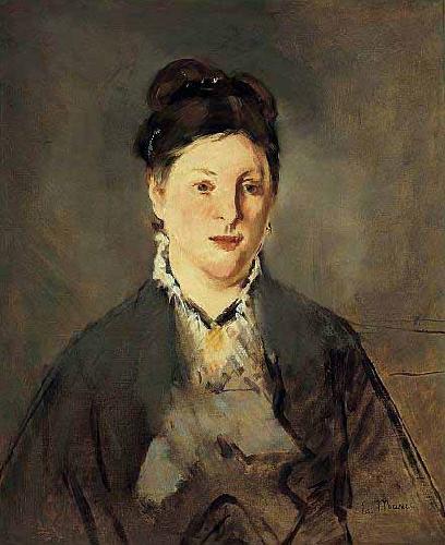 Edouard Manet Full face Portrait of Manets Wife China oil painting art